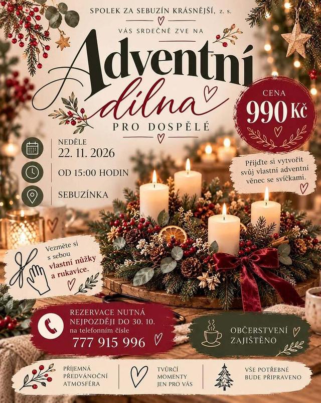 Fotografie k akci Adventní Dílna pro Dospělé